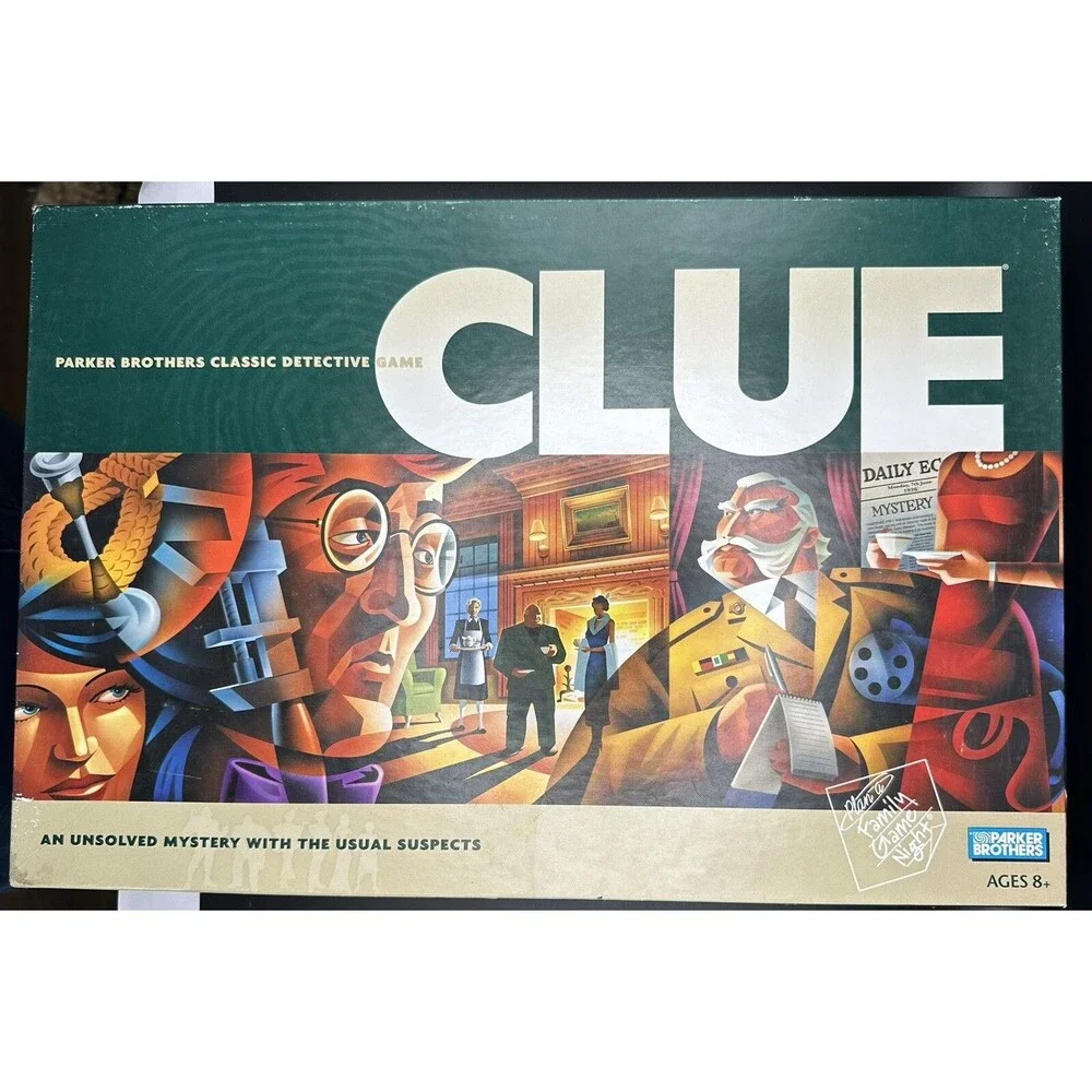 Clue Parker Brothers Classic Detective Game 2002 Complete Excellent Condition